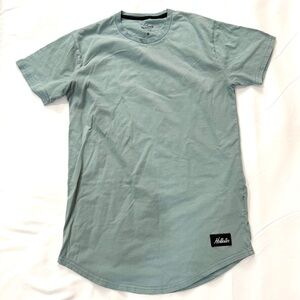 Hollister Short Sleeve Long Tee - Teal/Blue